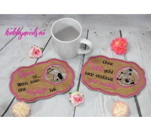 Stickserie - ITH Mug Rugs Crazy Cats Doodle 